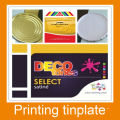 Lacquer and printed tinplate sheets